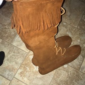 Minnetonka knee high boots